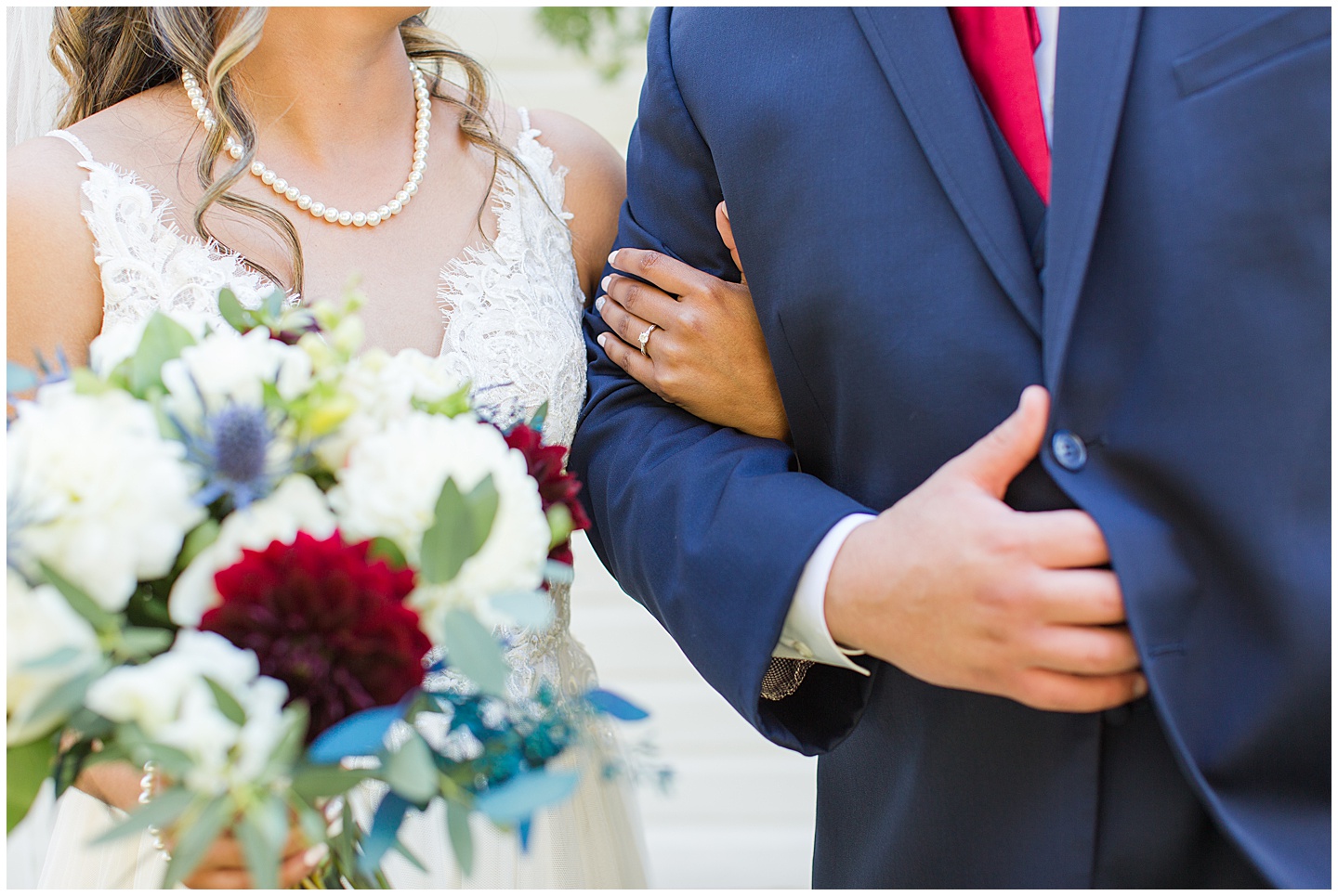 Wenatchee Mountain view wedding navy and maroon Tiffany Joy W Photography