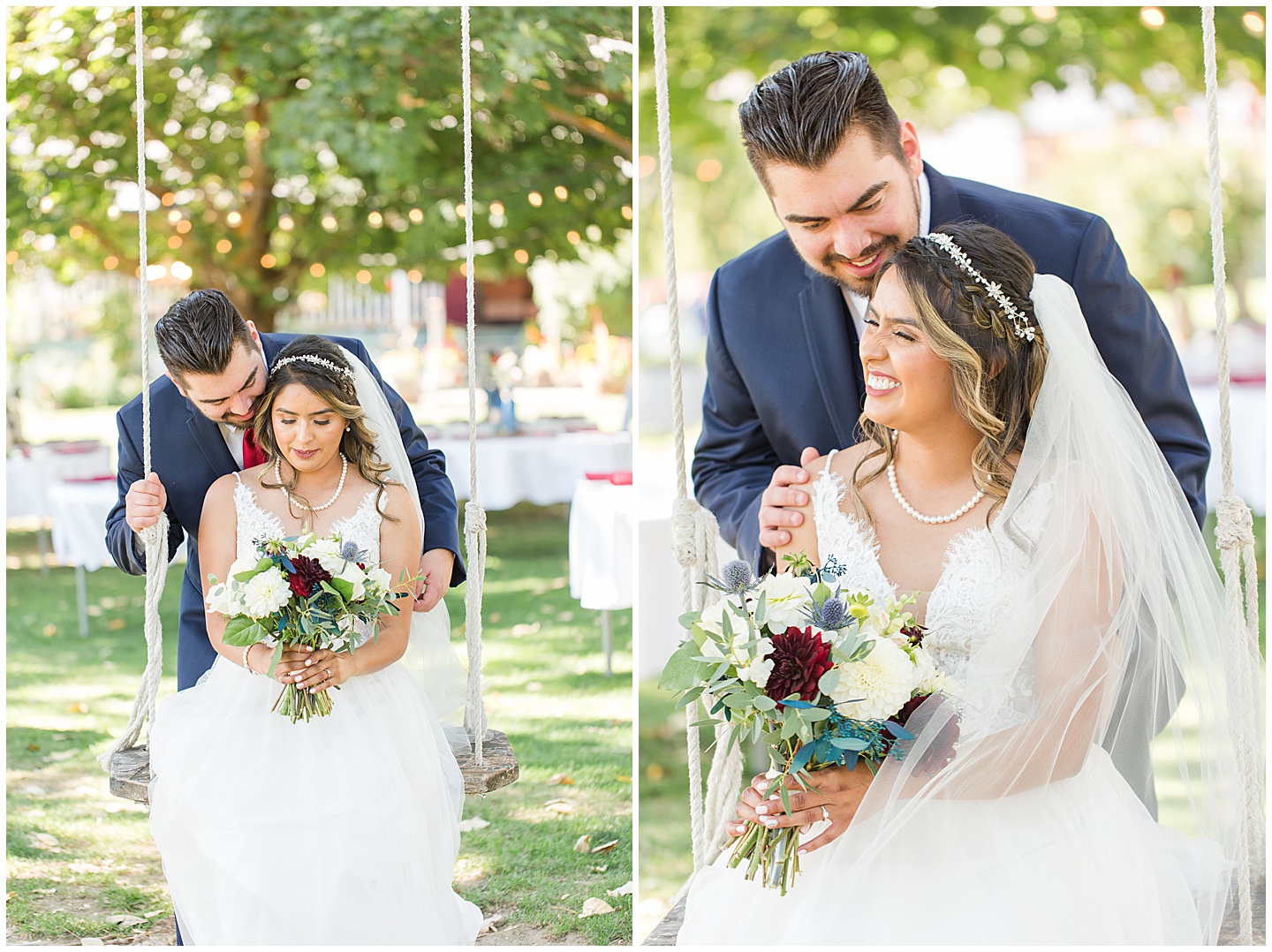 Wenatchee Mountain view wedding navy and maroon Tiffany Joy W Photography