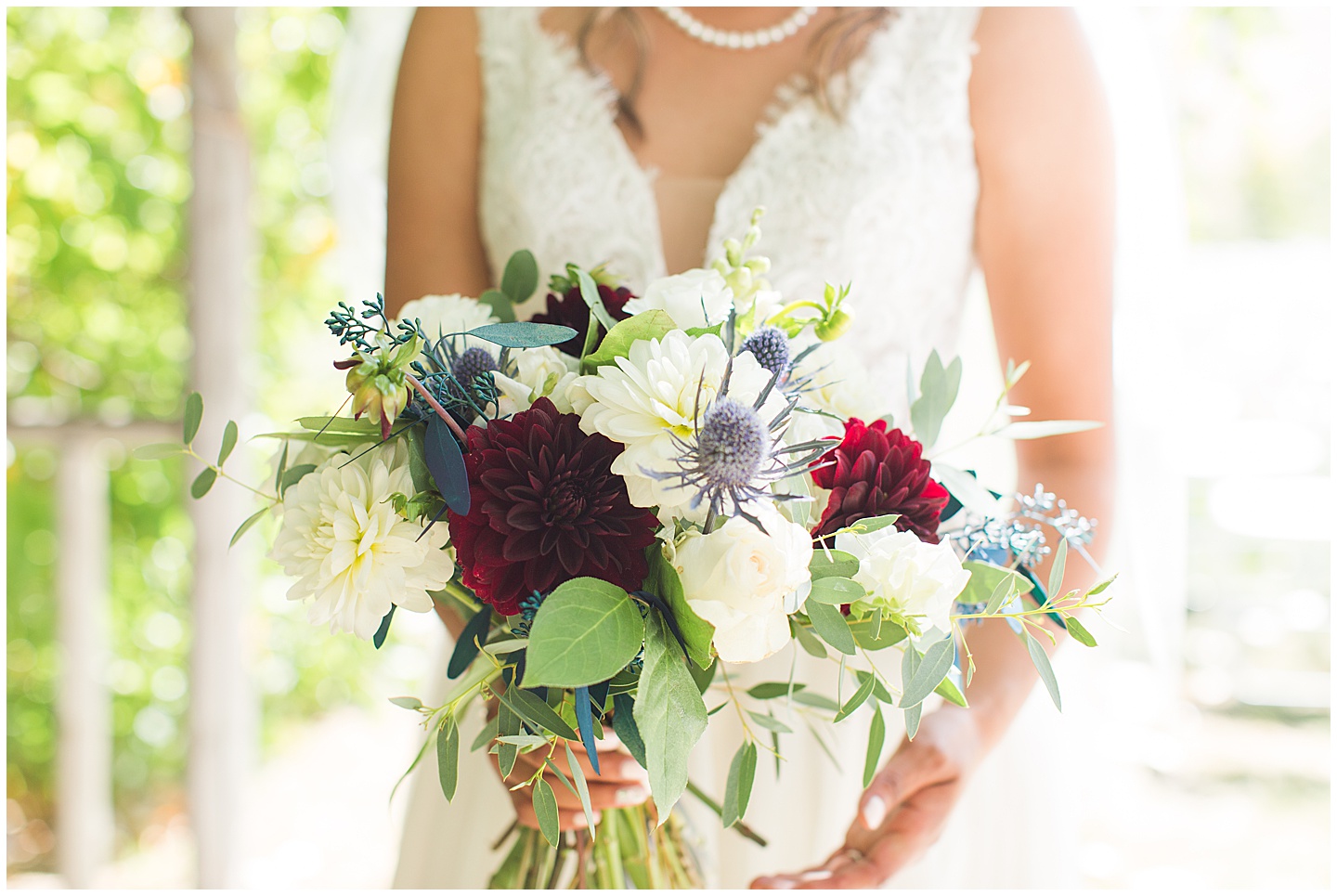 Wenatchee Mountain view wedding navy and maroon Tiffany Joy W Photography