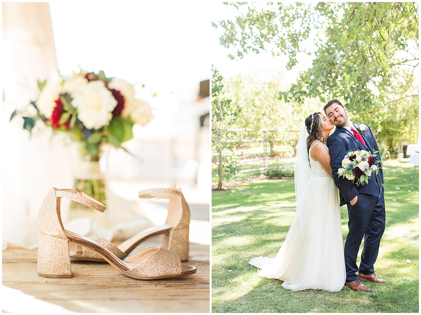 Wenatchee Mountain view wedding navy and maroon Tiffany Joy W Photography