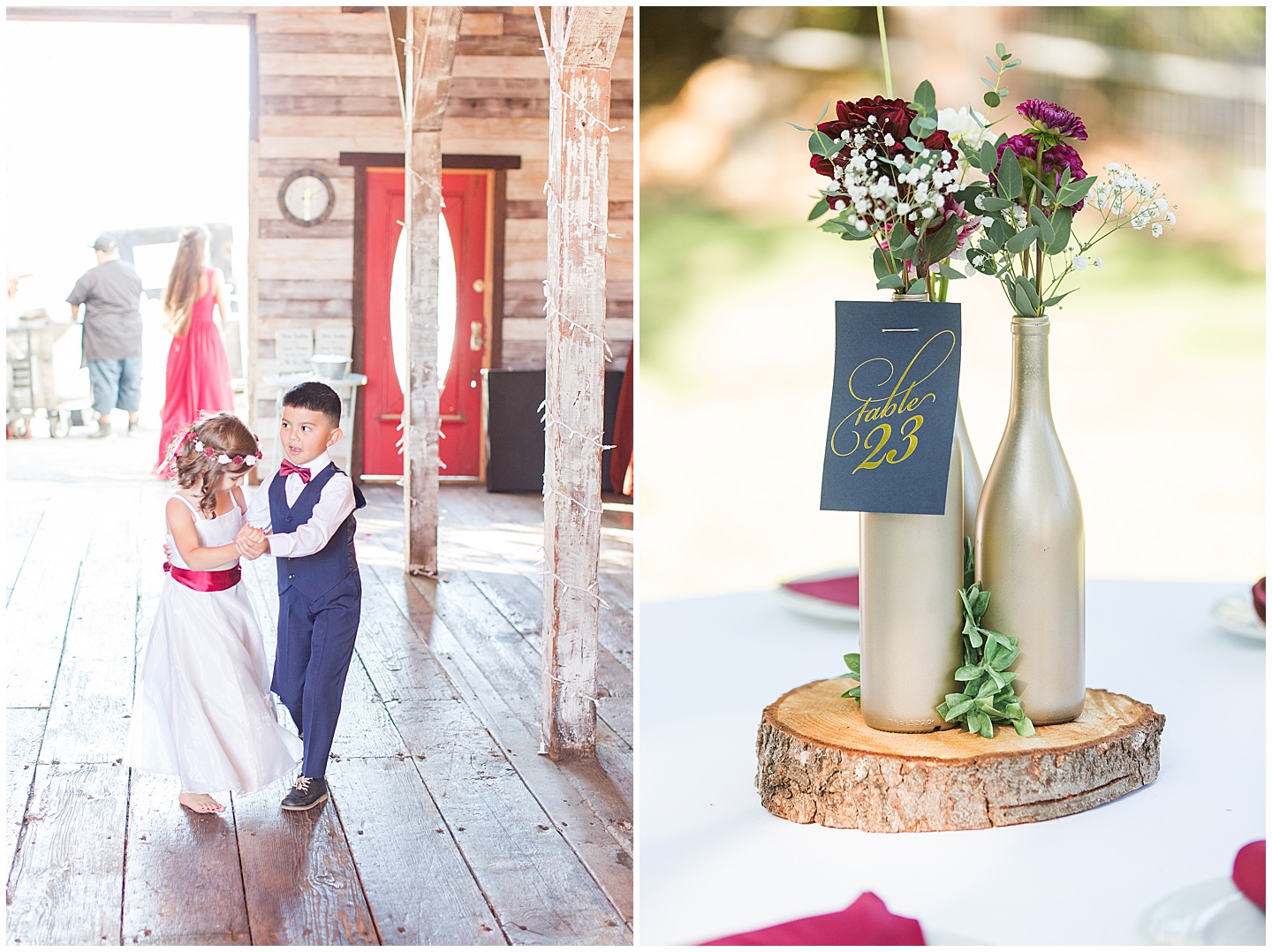 Wenatchee Mountain view wedding navy and maroon Tiffany Joy W Photography