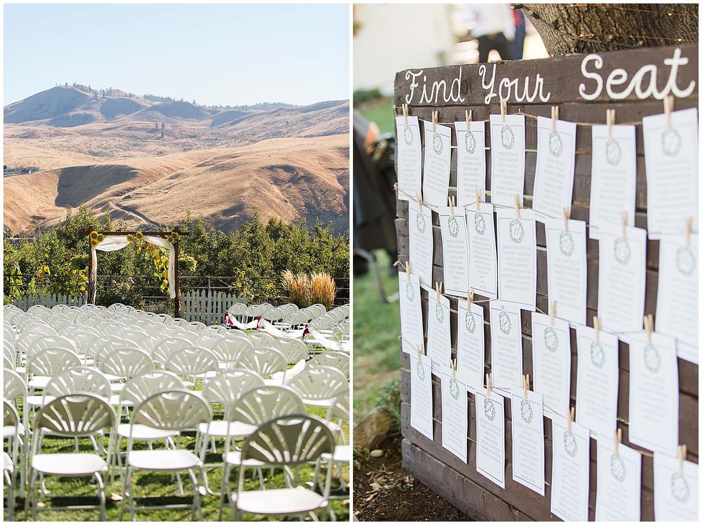 Wenatchee Mountain view wedding navy and maroon Tiffany Joy W Photography