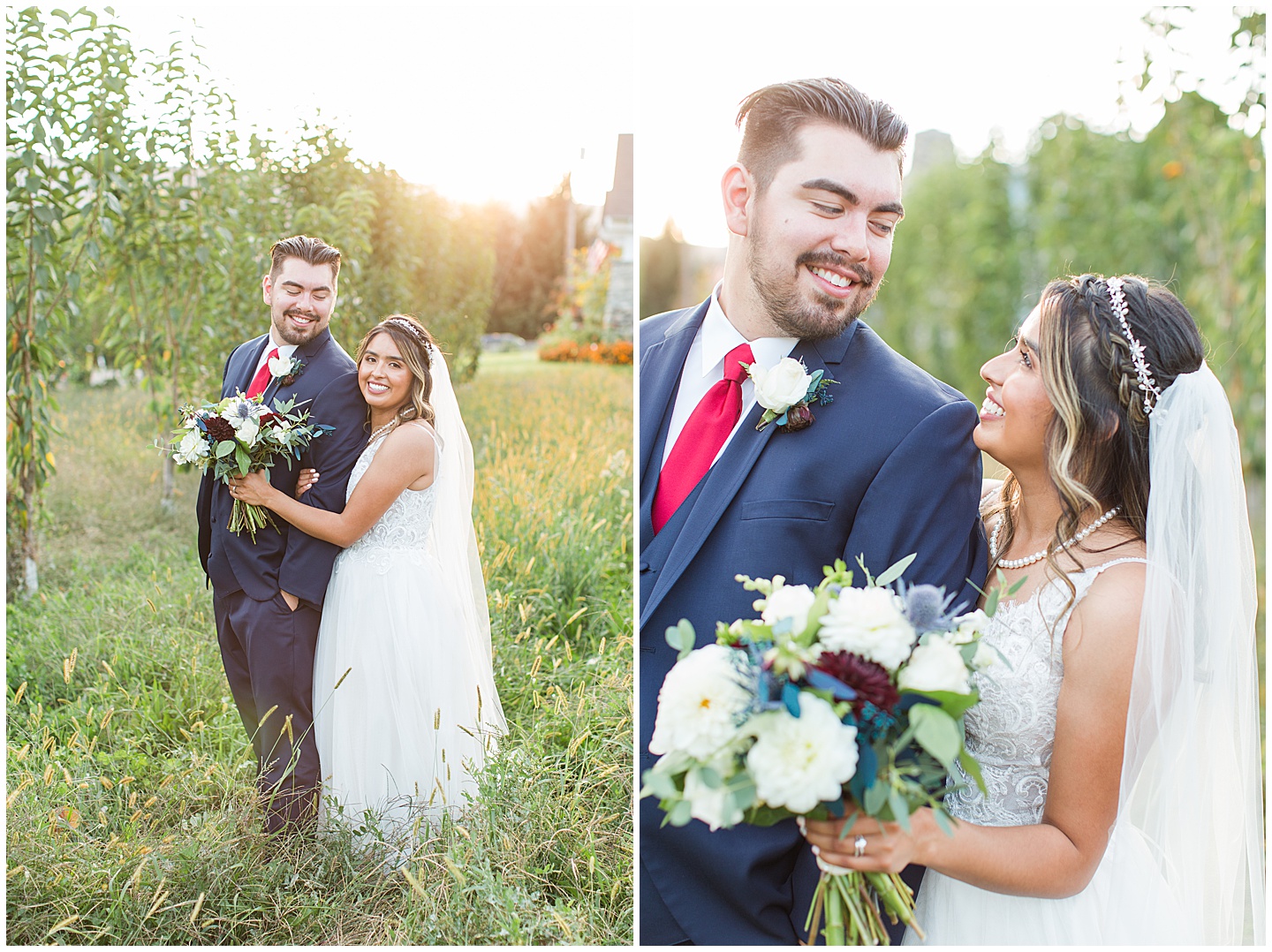 Wenatchee Mountain view wedding navy and maroon Tiffany Joy W Photography