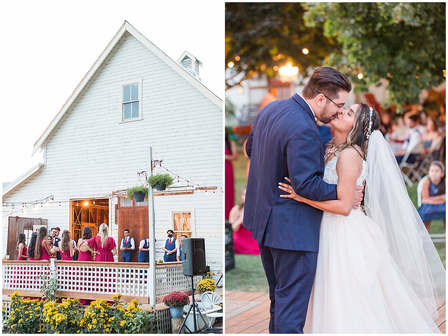 Wenatchee Mountain view wedding navy and maroon Tiffany Joy W Photography