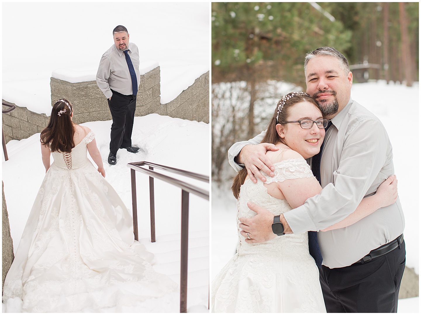 Winter River Mountain Lodge Wedding TIffany Joy W Photography