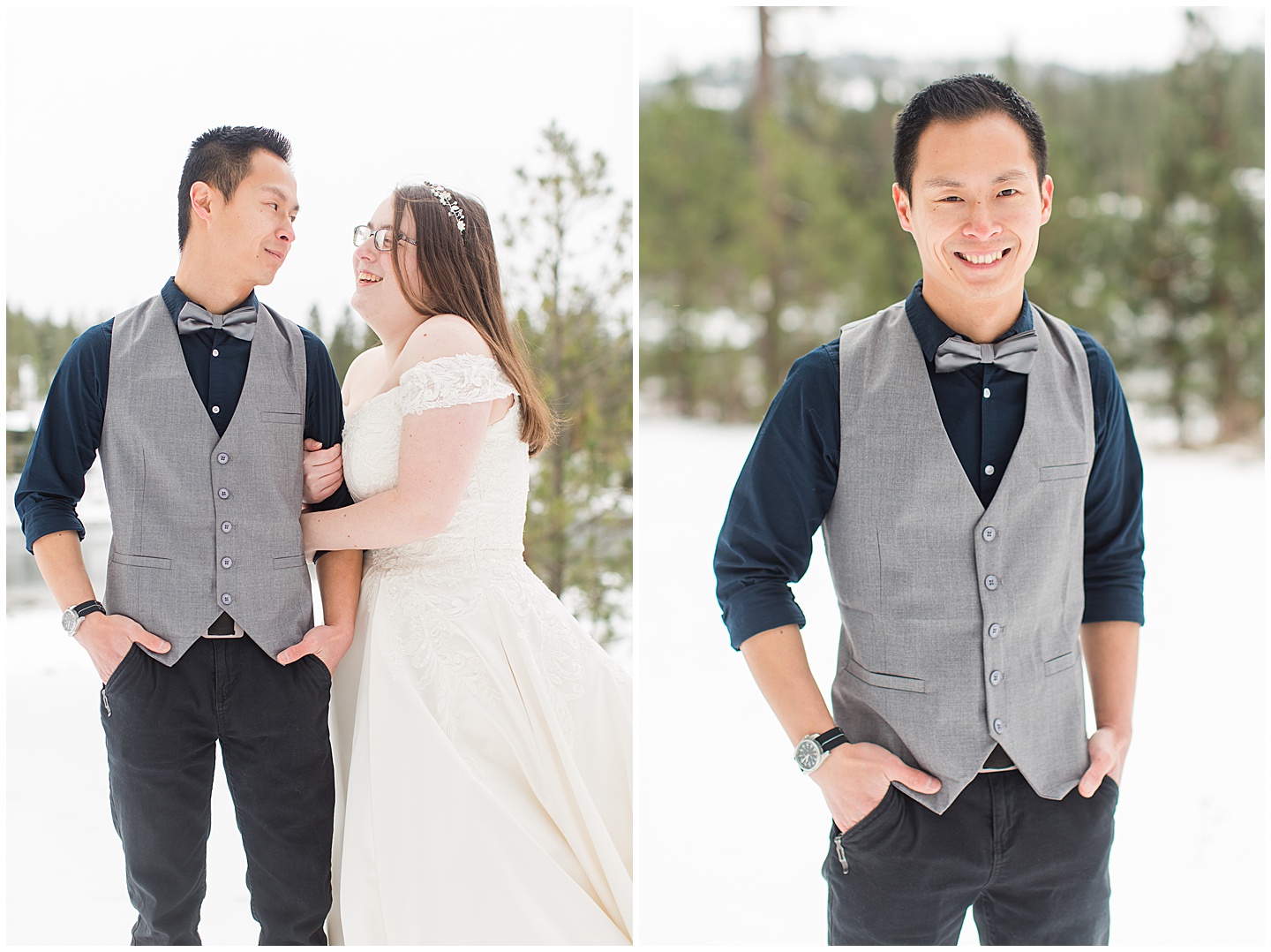 Winter River Mountain Lodge Wedding TIffany Joy W Photography