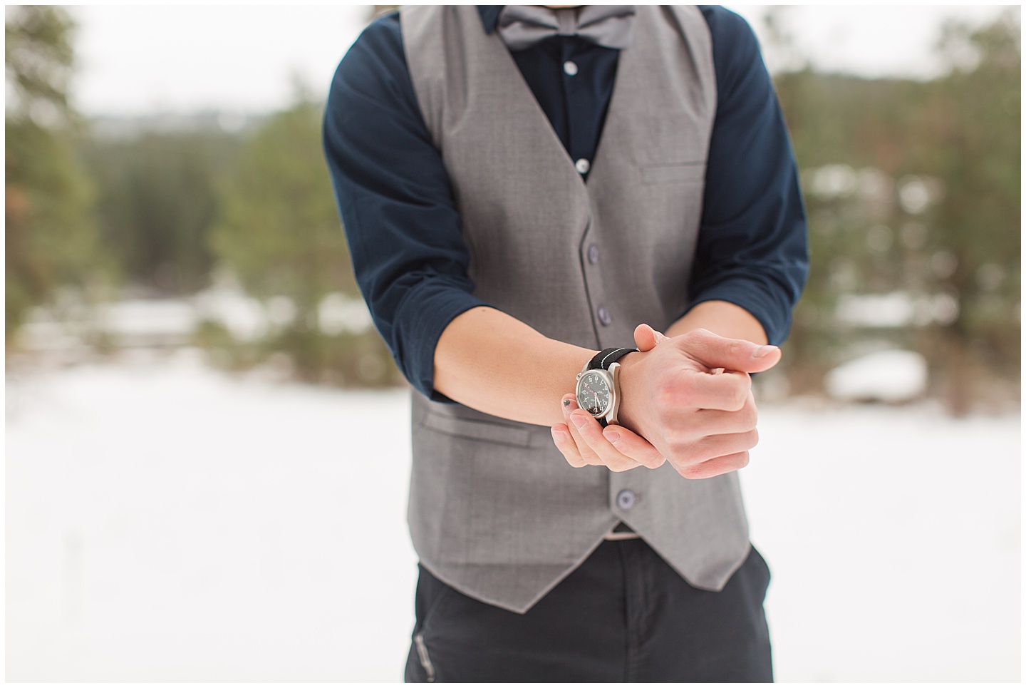 Winter River Mountain Lodge Wedding TIffany Joy W Photography