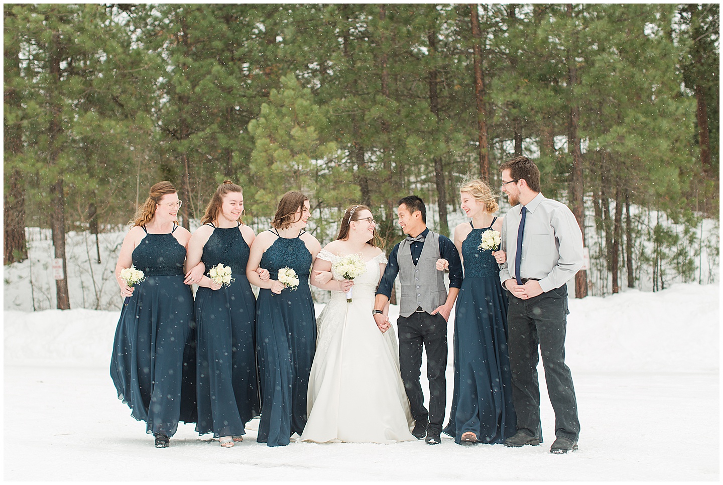 Winter River Mountain Lodge Wedding TIffany Joy W Photography