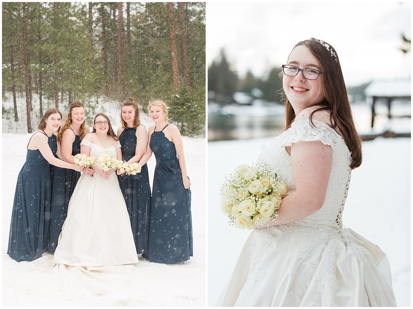 Winter River Mountain Lodge Wedding TIffany Joy W Photography