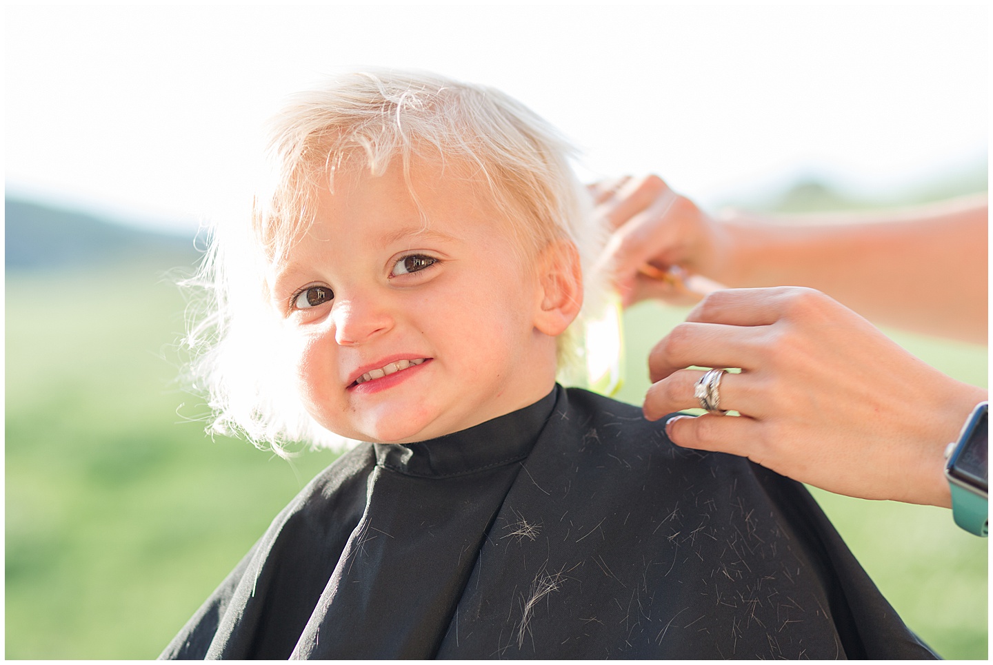 first haircut tiffany joy w photography