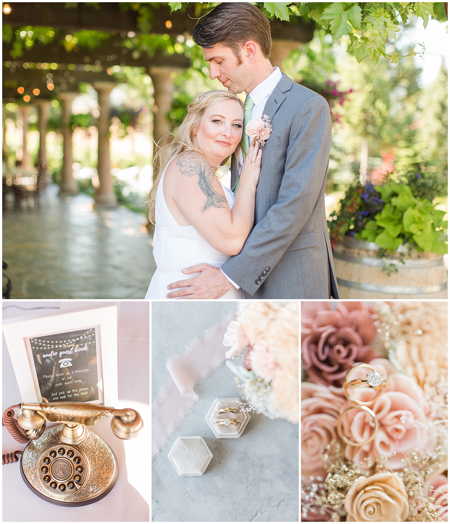 Lake Chelan Summer Wedding with Pink and Sage