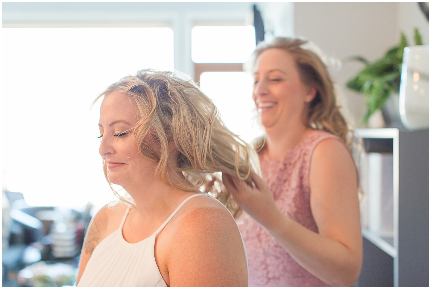 Lake Chelan Summer Wedding with Pink and Sage