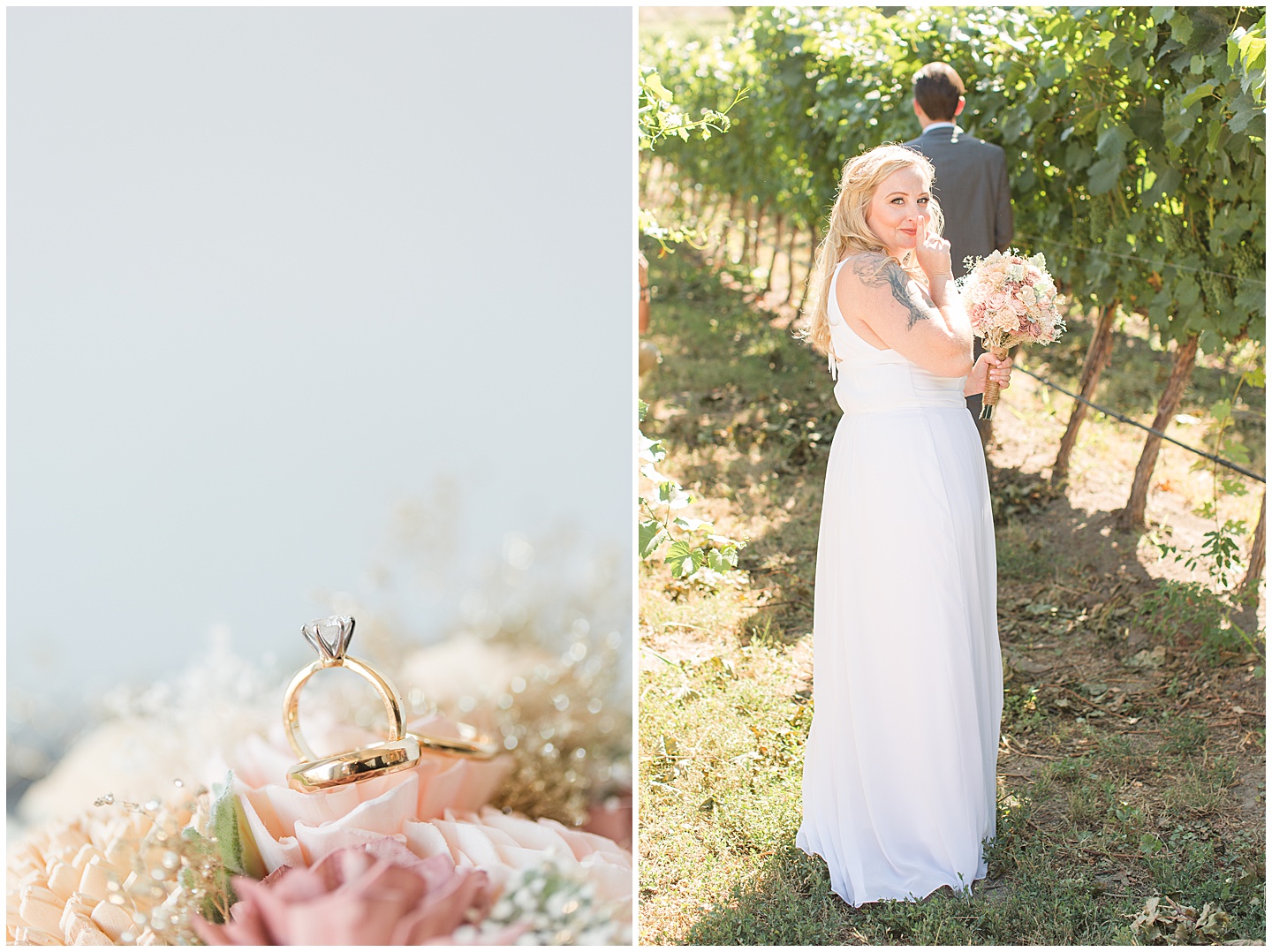 Lake Chelan Summer Wedding with Pink and Sage