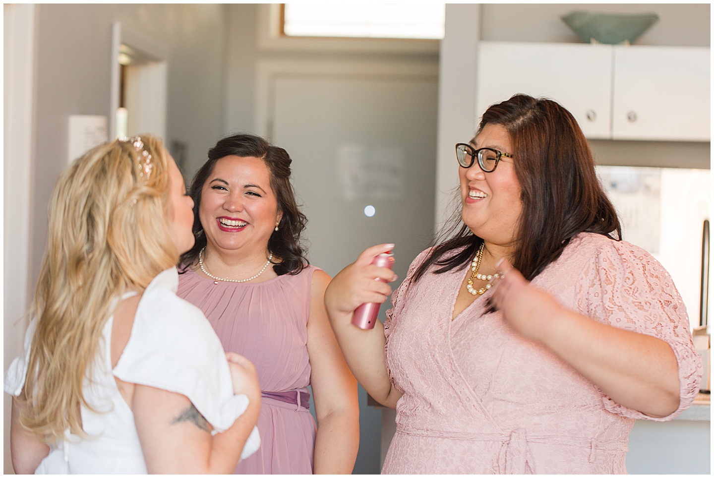 Lake Chelan Summer Wedding with Pink and Sage