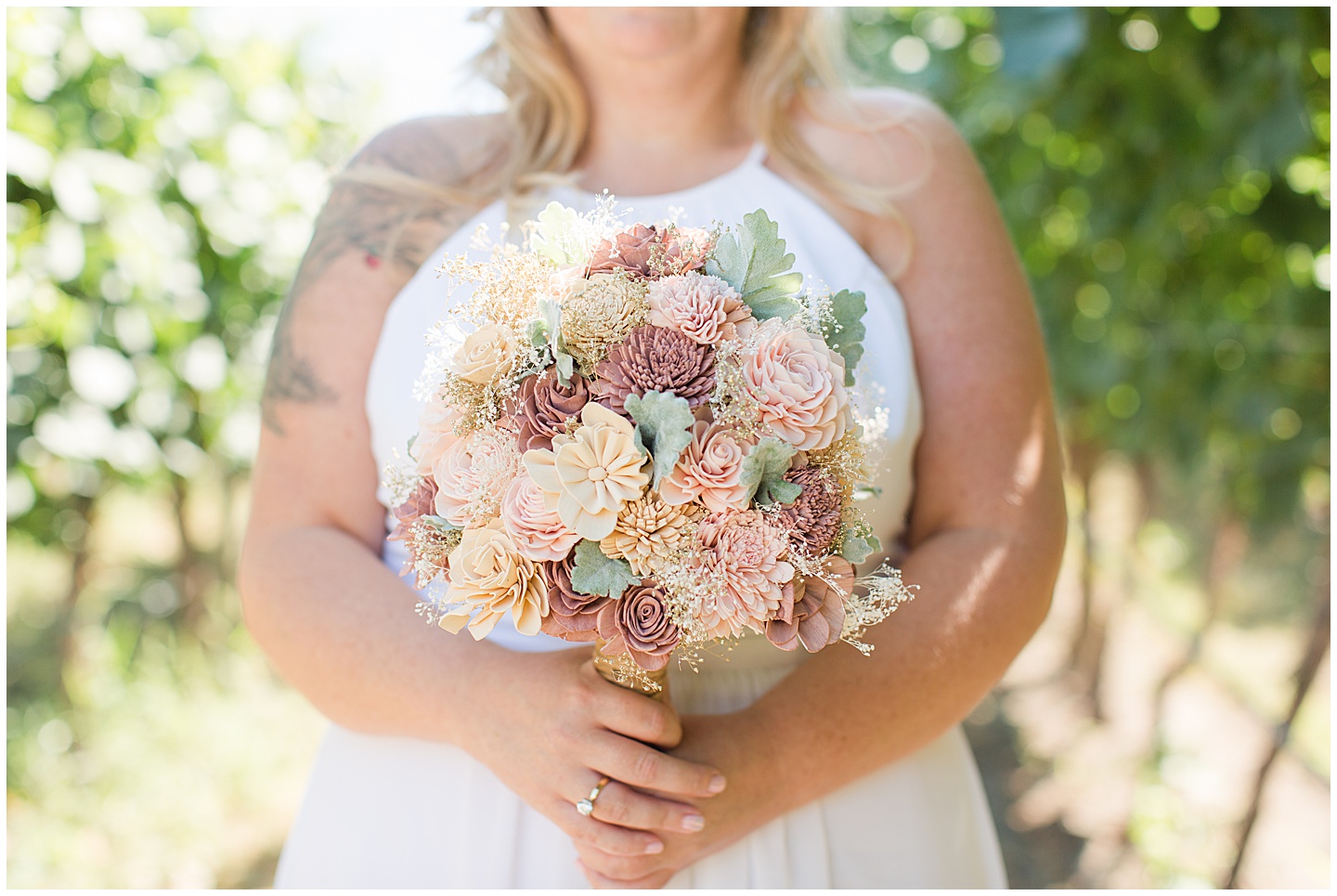 Lake Chelan Summer Wedding with Pink and Sage