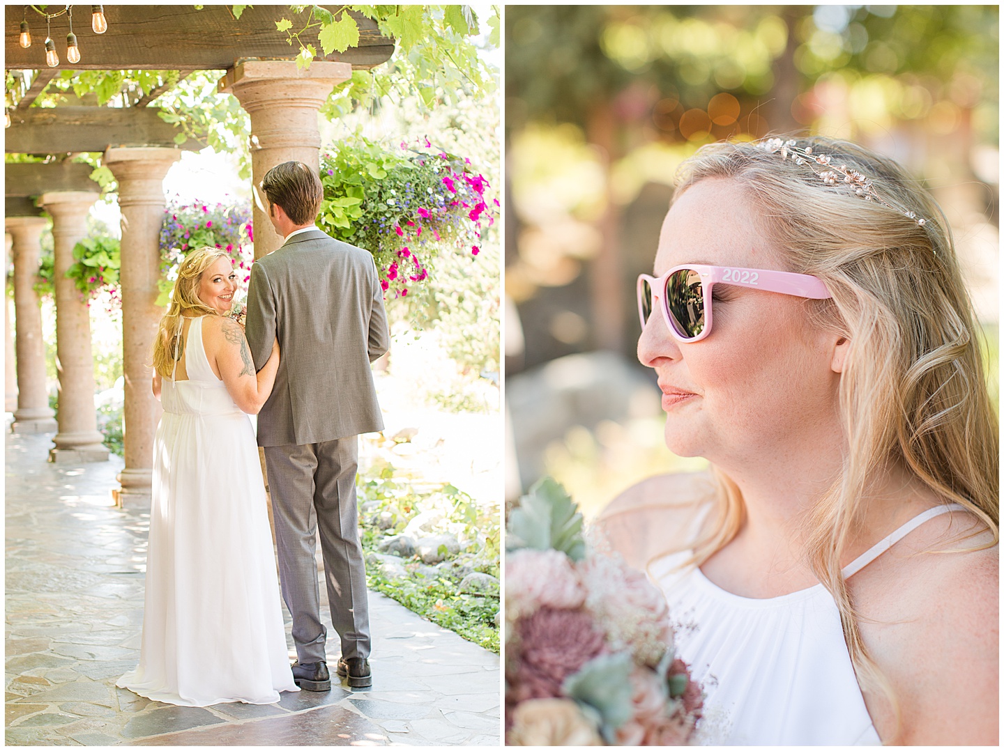 Lake Chelan Summer Wedding with Pink and Sage