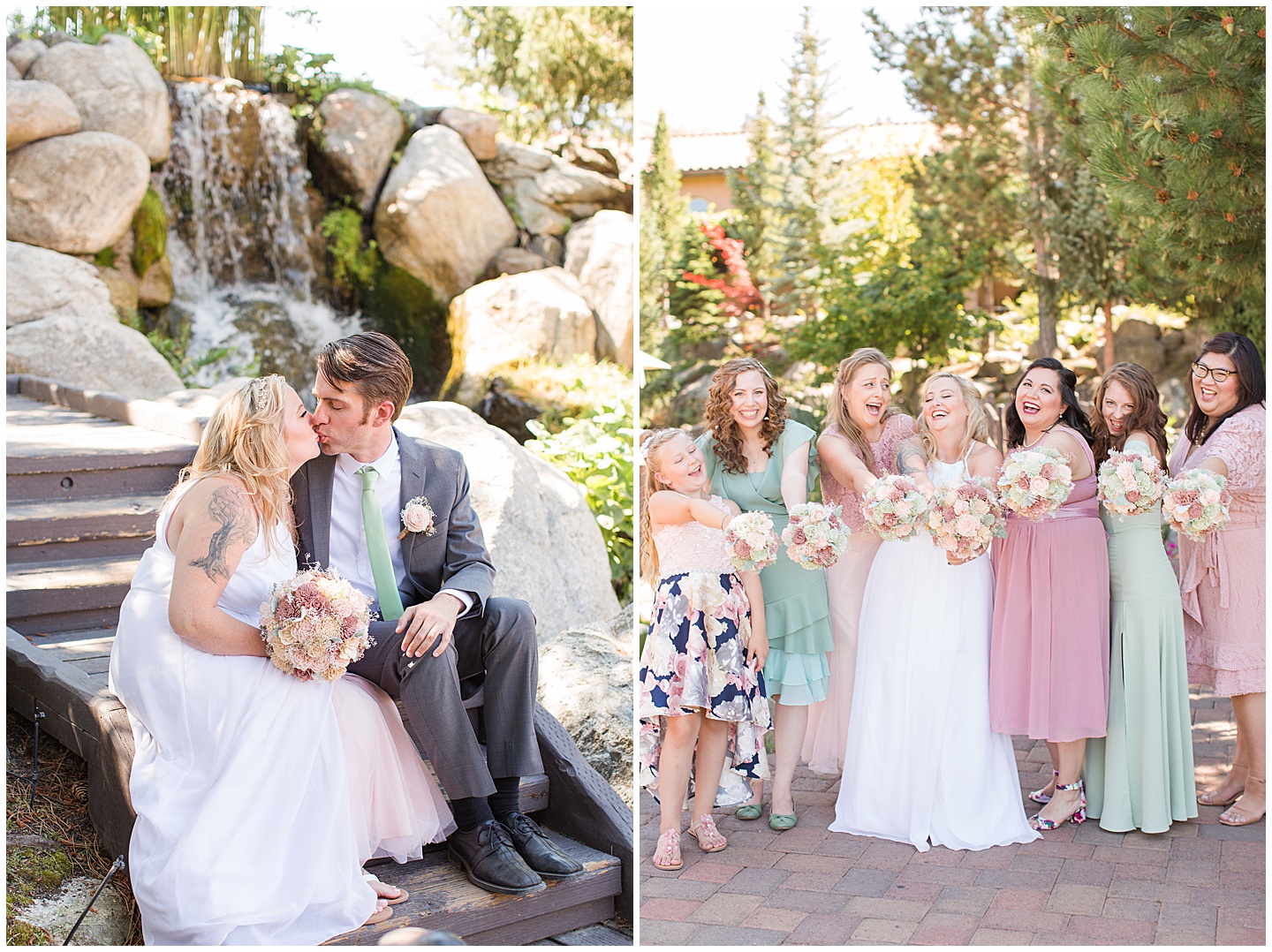 Lake Chelan Summer Wedding with Pink and Sage