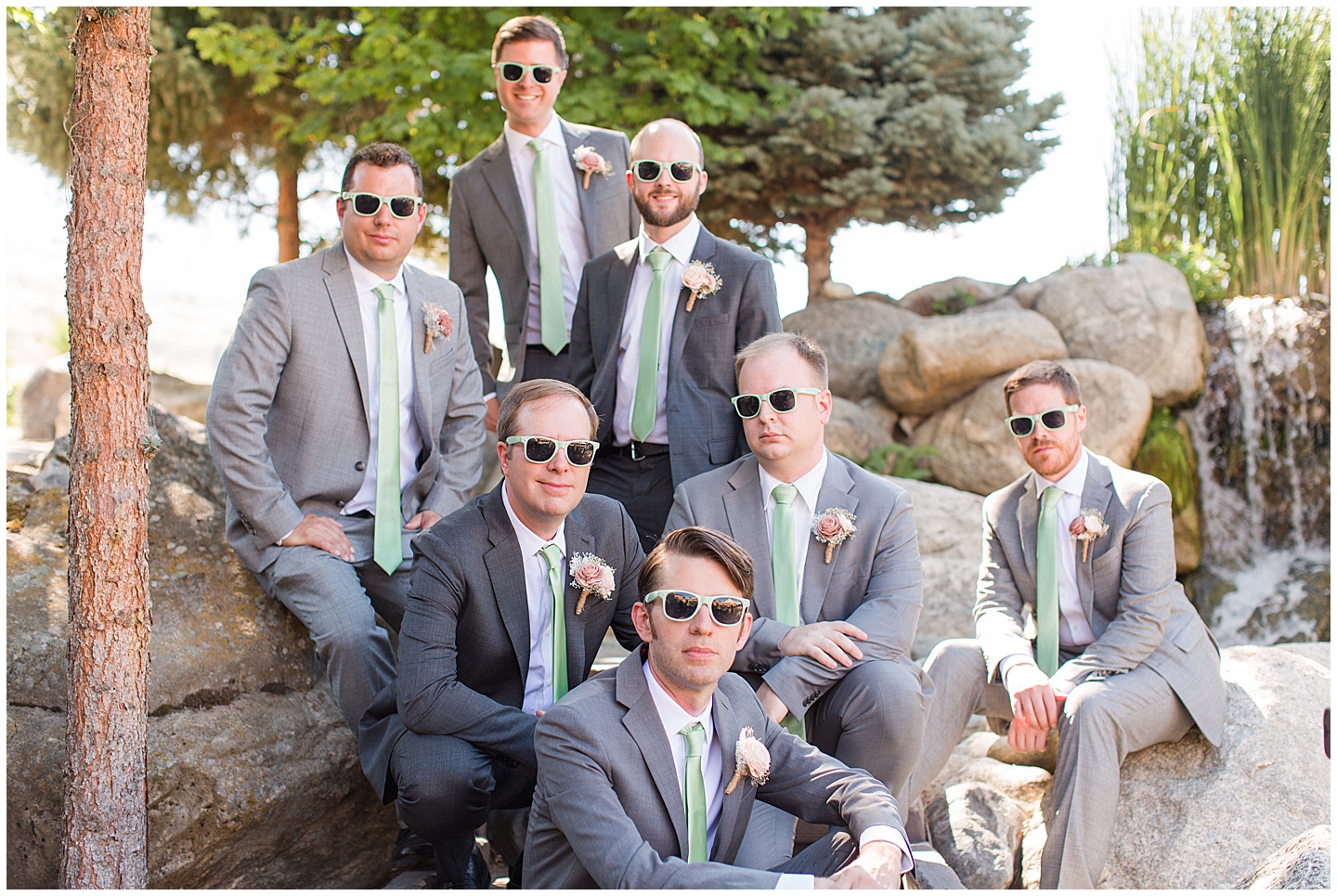 Lake Chelan Summer Wedding with Pink and Sage