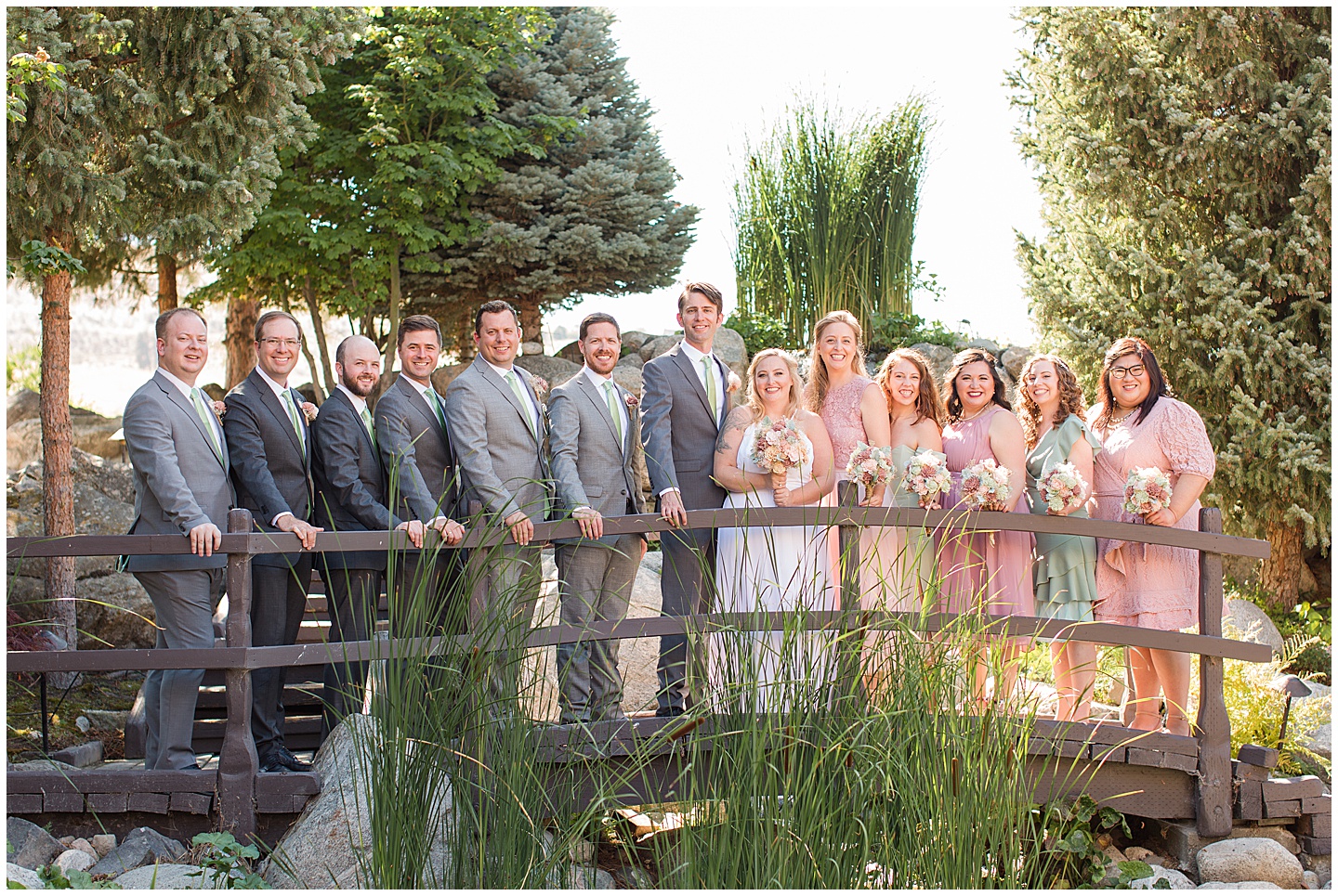 Lake Chelan Summer Wedding with Pink and Sage