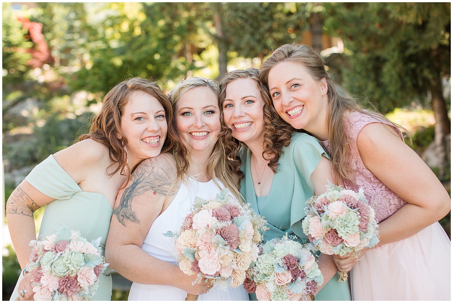 Lake Chelan Summer Wedding with Pink and Sage