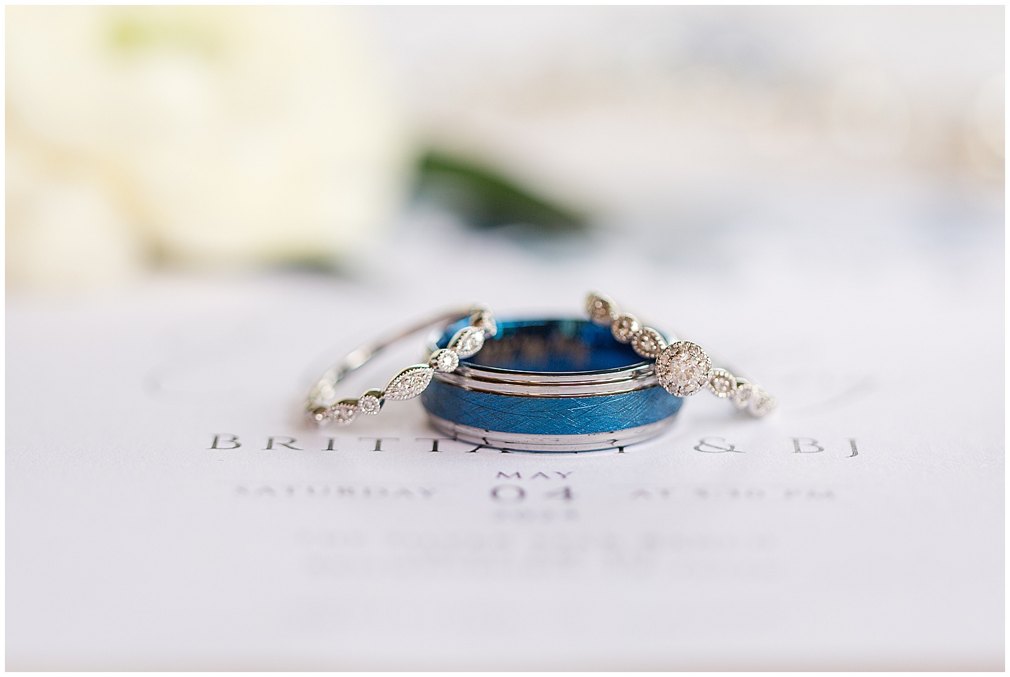 East Texas Navy and Silver Wilderness Spring Wedding Silver Star Ranch