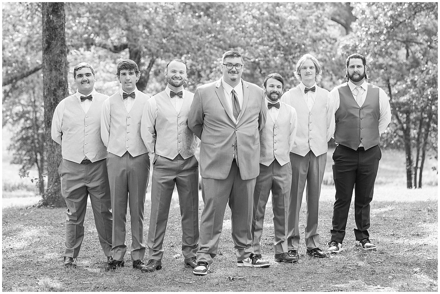 East Texas Navy and Silver Wilderness Spring Wedding Silver Star Ranch
