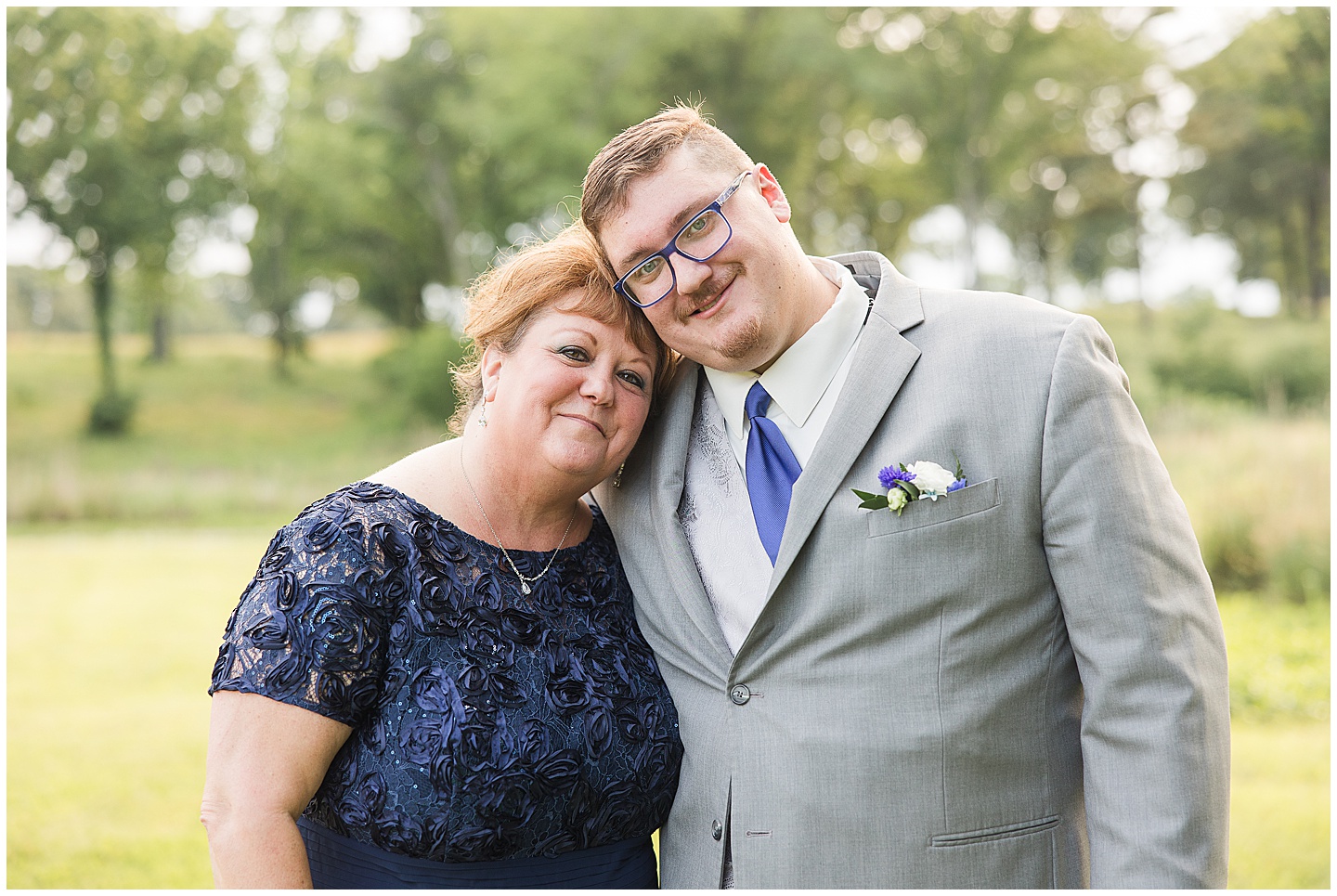 East Texas Navy and Silver Wilderness Spring Wedding Silver Star Ranch