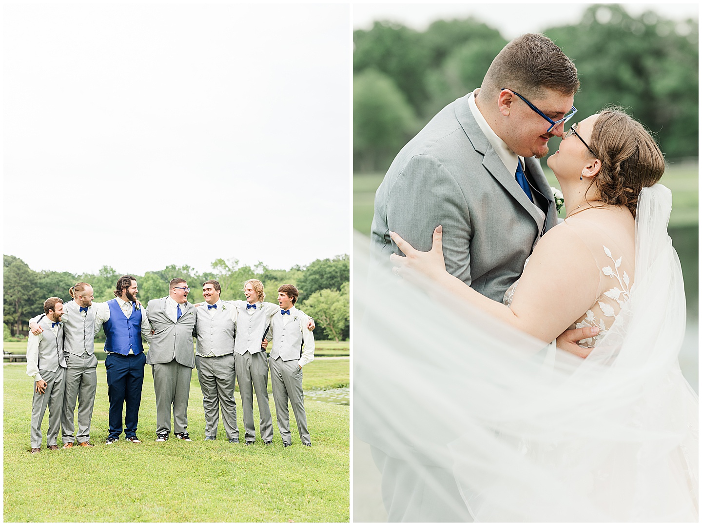 East Texas Navy and Silver Wilderness Spring Wedding Silver Star Ranch