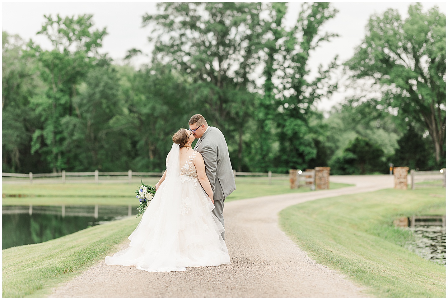 East Texas Navy and Silver Wilderness Spring Wedding Silver Star Ranch