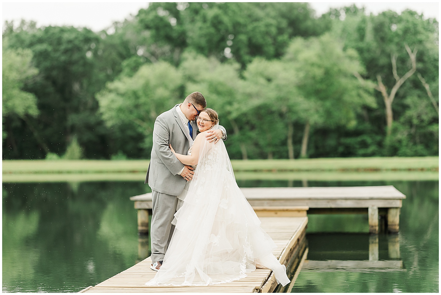East Texas Navy and Silver Wilderness Spring Wedding Silver Star Ranch