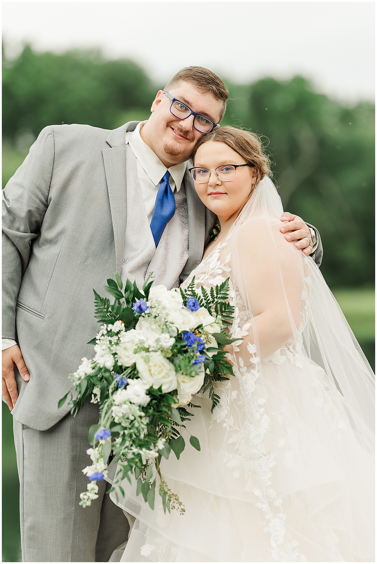 East Texas Navy and Silver Wilderness Spring Wedding Silver Star Ranch