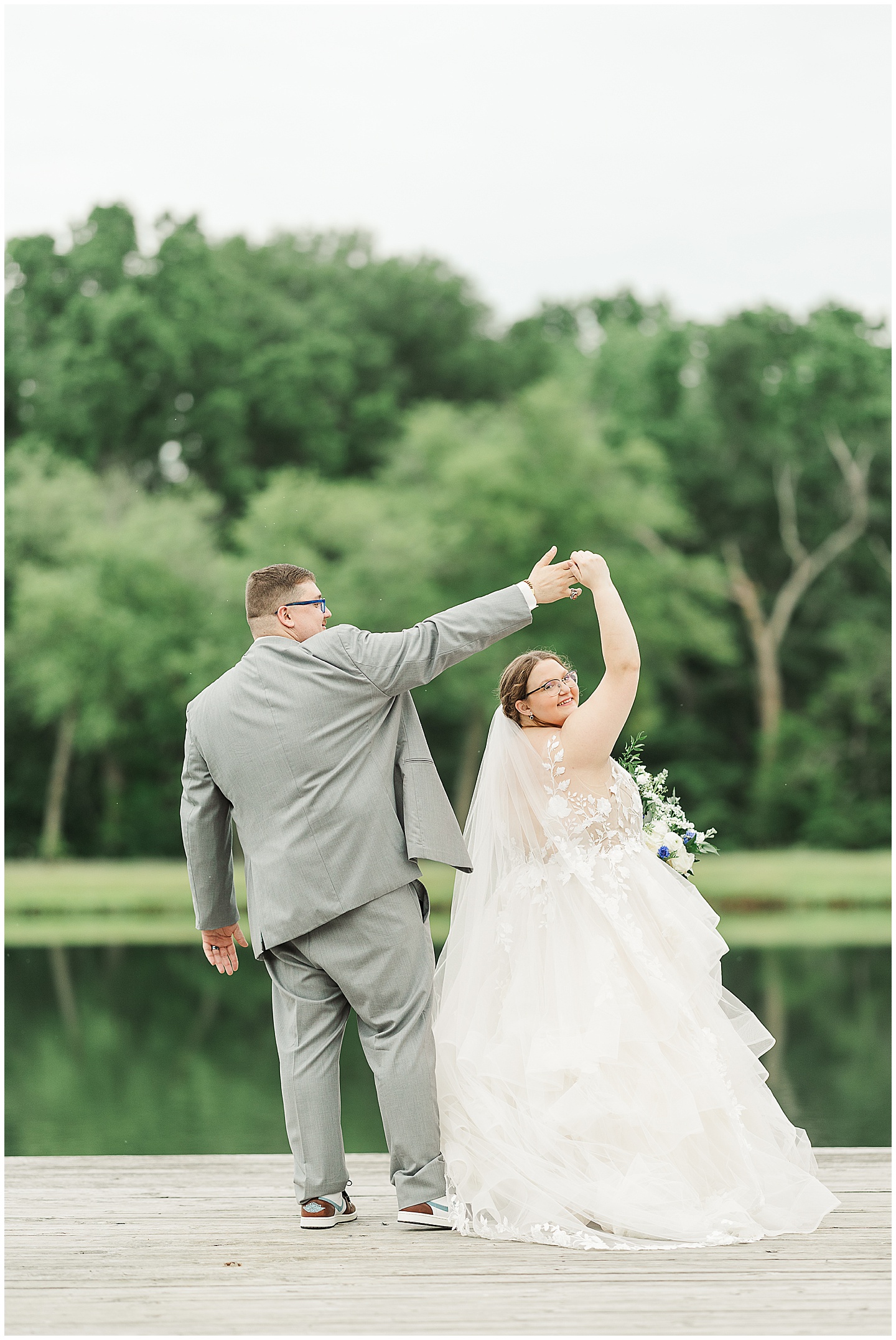 East Texas Navy and Silver Wilderness Spring Wedding Silver Star Ranch