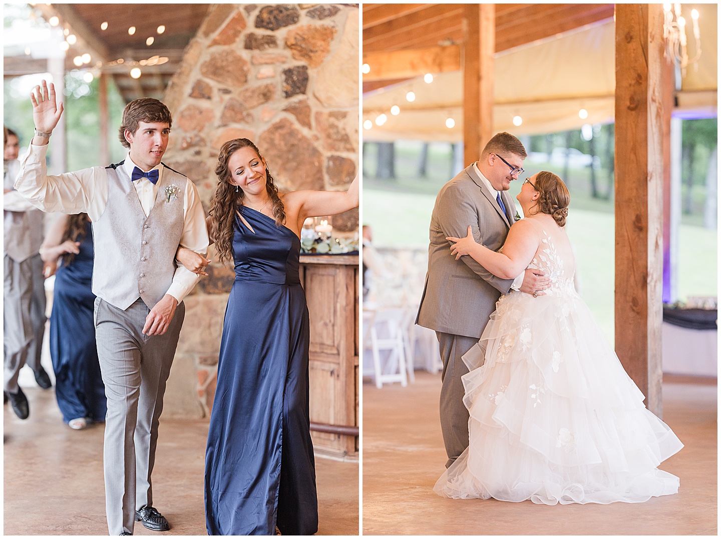 East Texas Navy and Silver Wilderness Spring Wedding Silver Star Ranch
