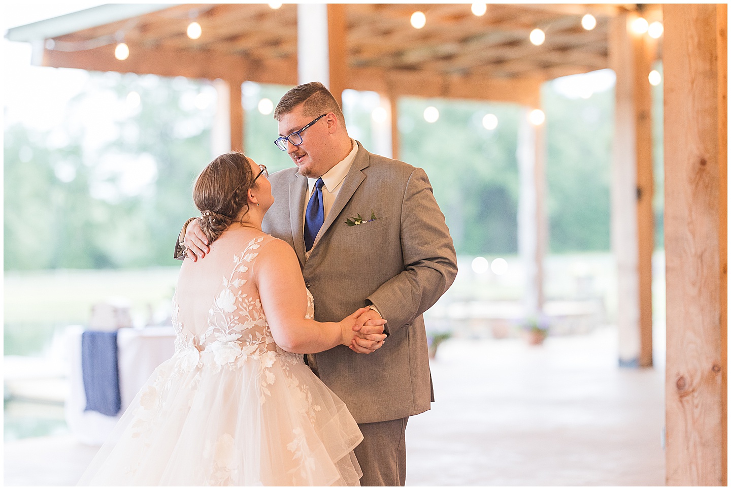 East Texas Navy and Silver Wilderness Spring Wedding Silver Star Ranch