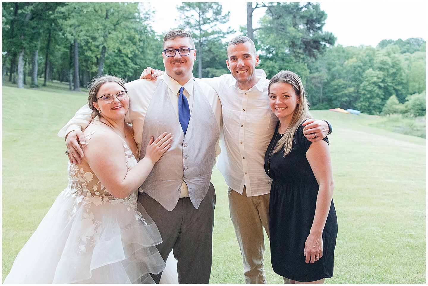 East Texas Navy and Silver Wilderness Spring Wedding Silver Star Ranch